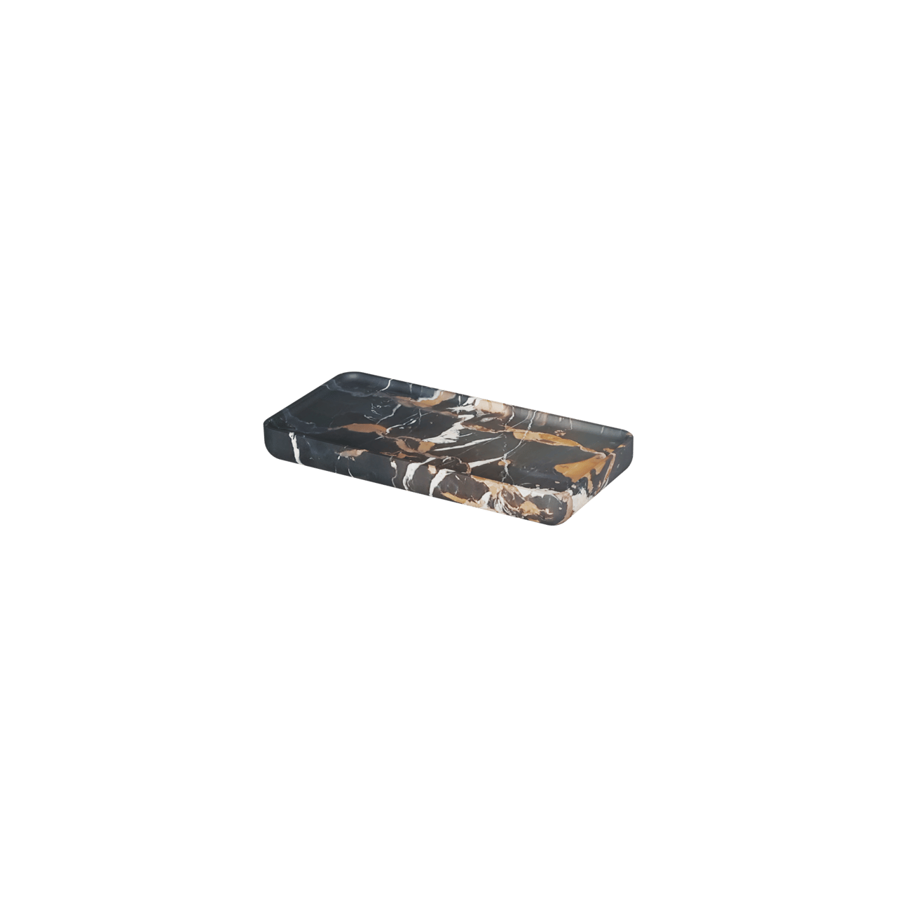 Balmani Tray étagère murale Marbre Portoro Gold 25 x 12 cm