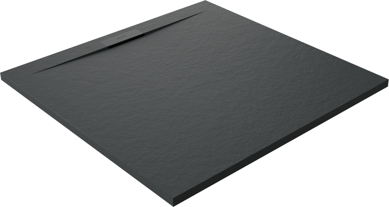 Balmani Andes Evolution duschwanne 90 x 90 cm Marmorkomposit Schwarz Matt