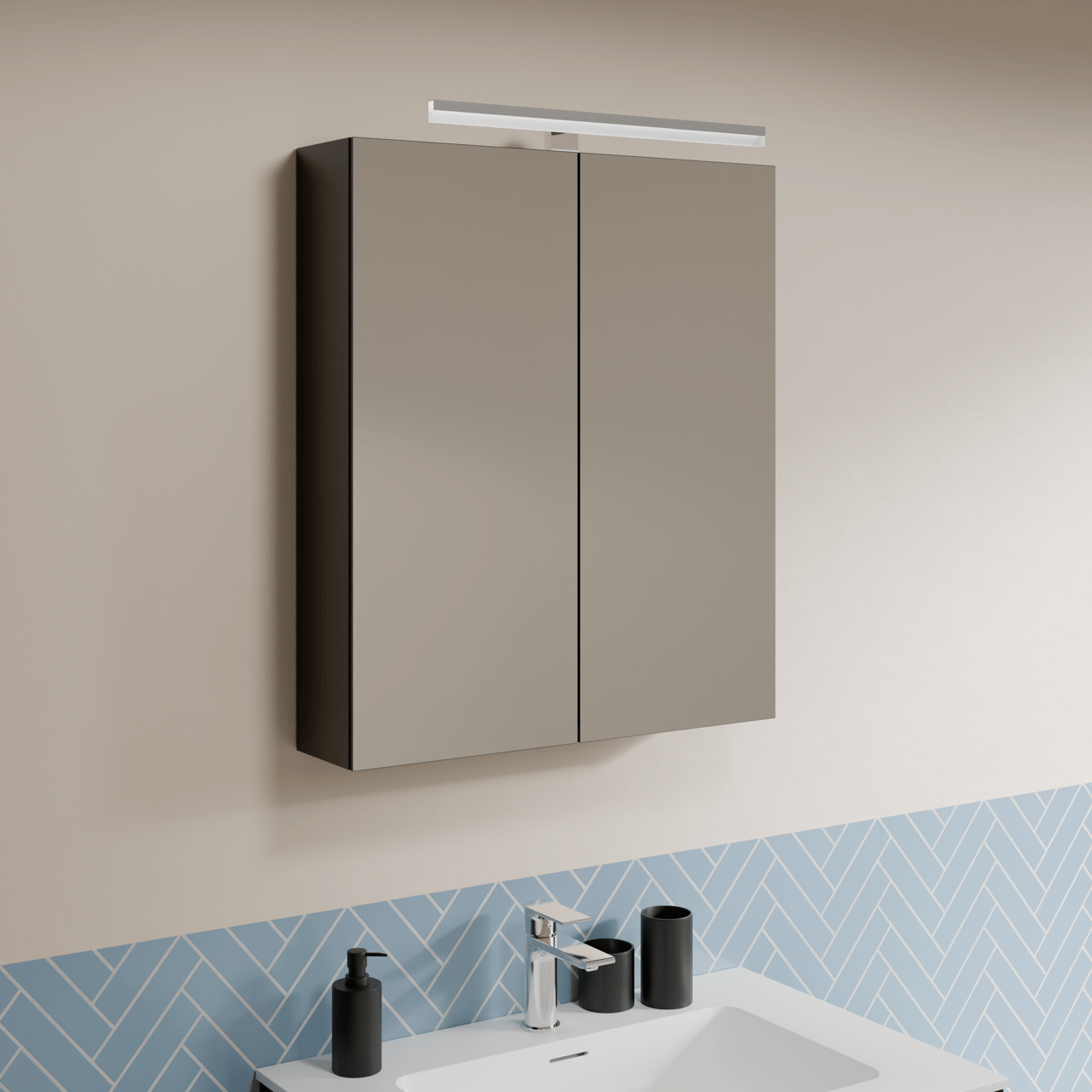 Luca Varess Serena LED Beleuchtung 50 cm Chrom
