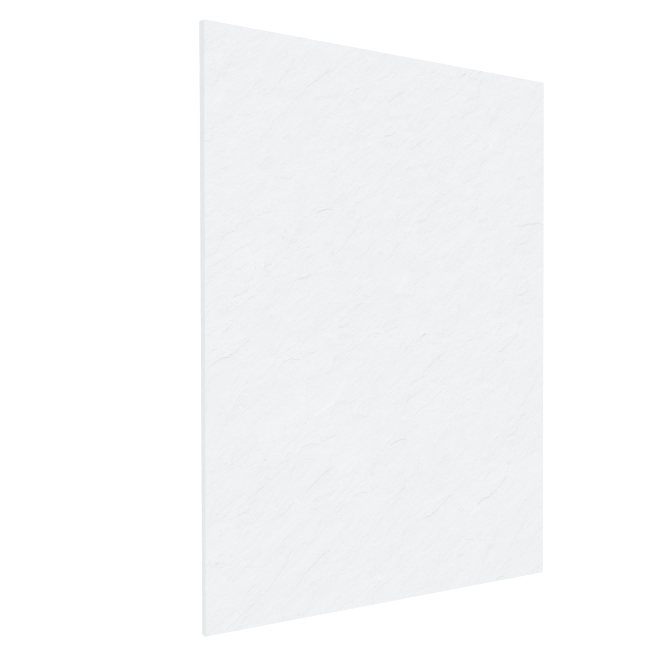 Balmani Zeno panneaux muraux de douche 160 x 80 x 220 cm marbre composite blanc mat texture ardoise