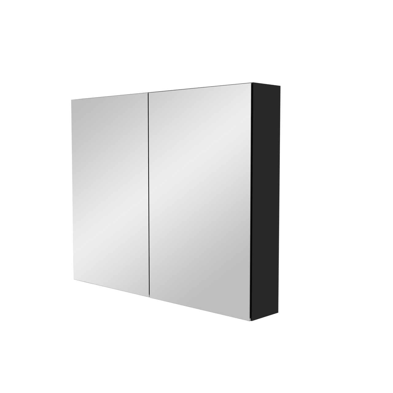 Storke Reflecta spiegelkast 95 x 75 cm Mat Zwart