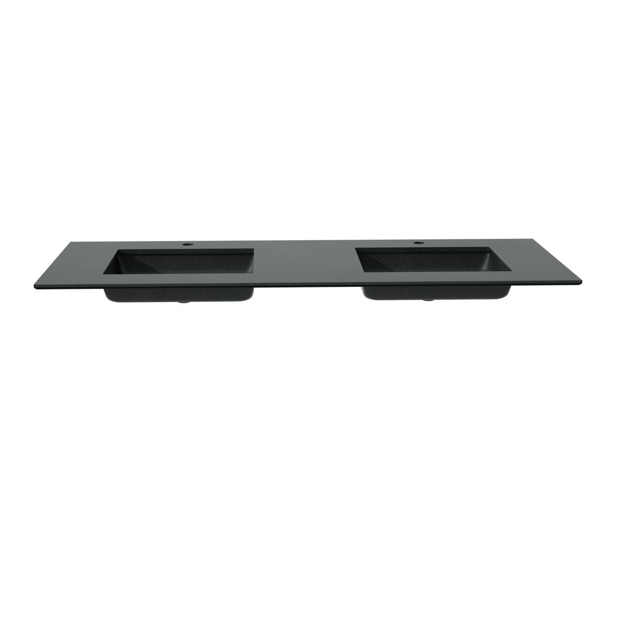 Balmani Tablo Facetta dubbele wastafel verzoete graniet 150 x 55 cm