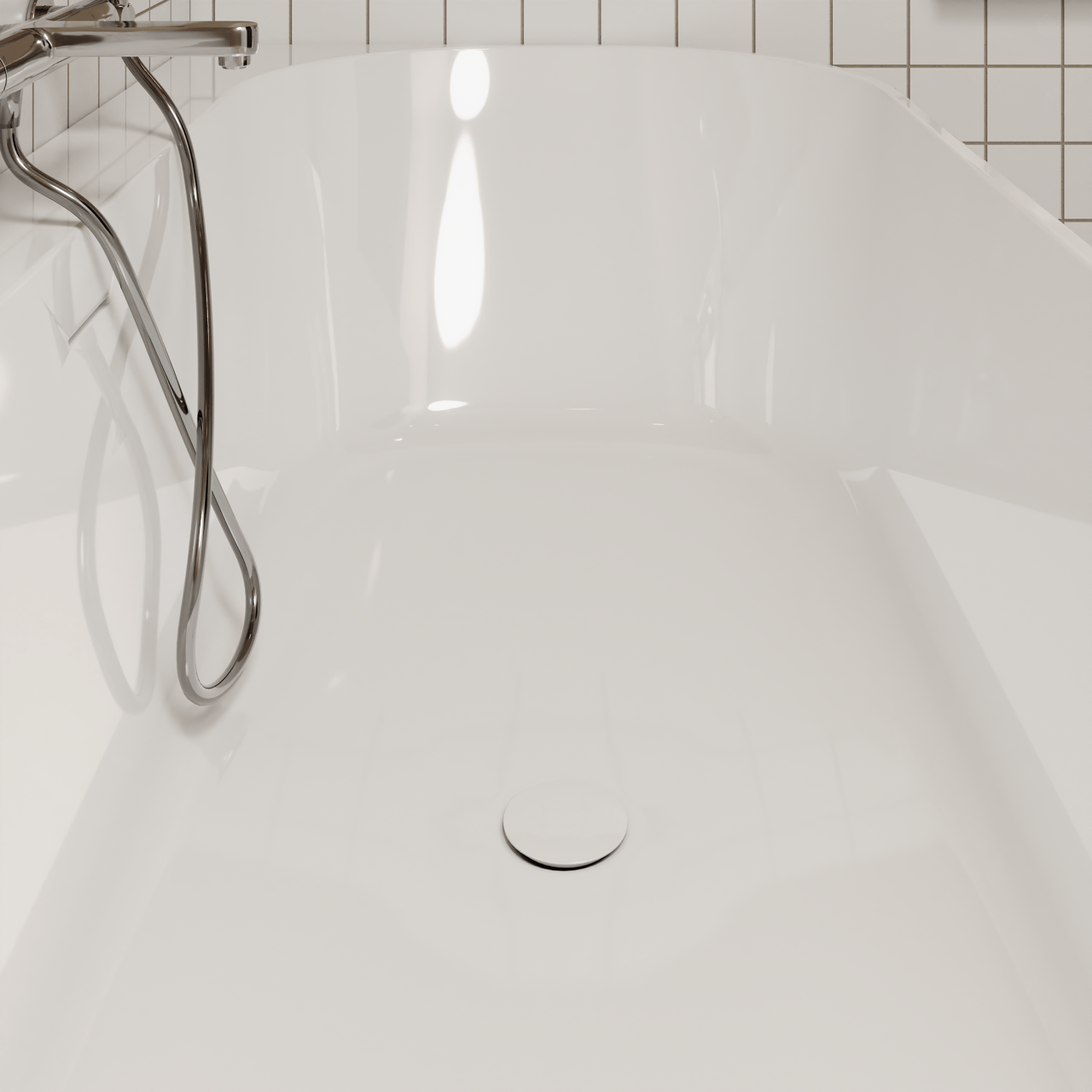 Luca Varess Laguna 2-Personen-Eckbadewanne: rechts, 170 x 85 cm, Acryl Weiß Glänzend