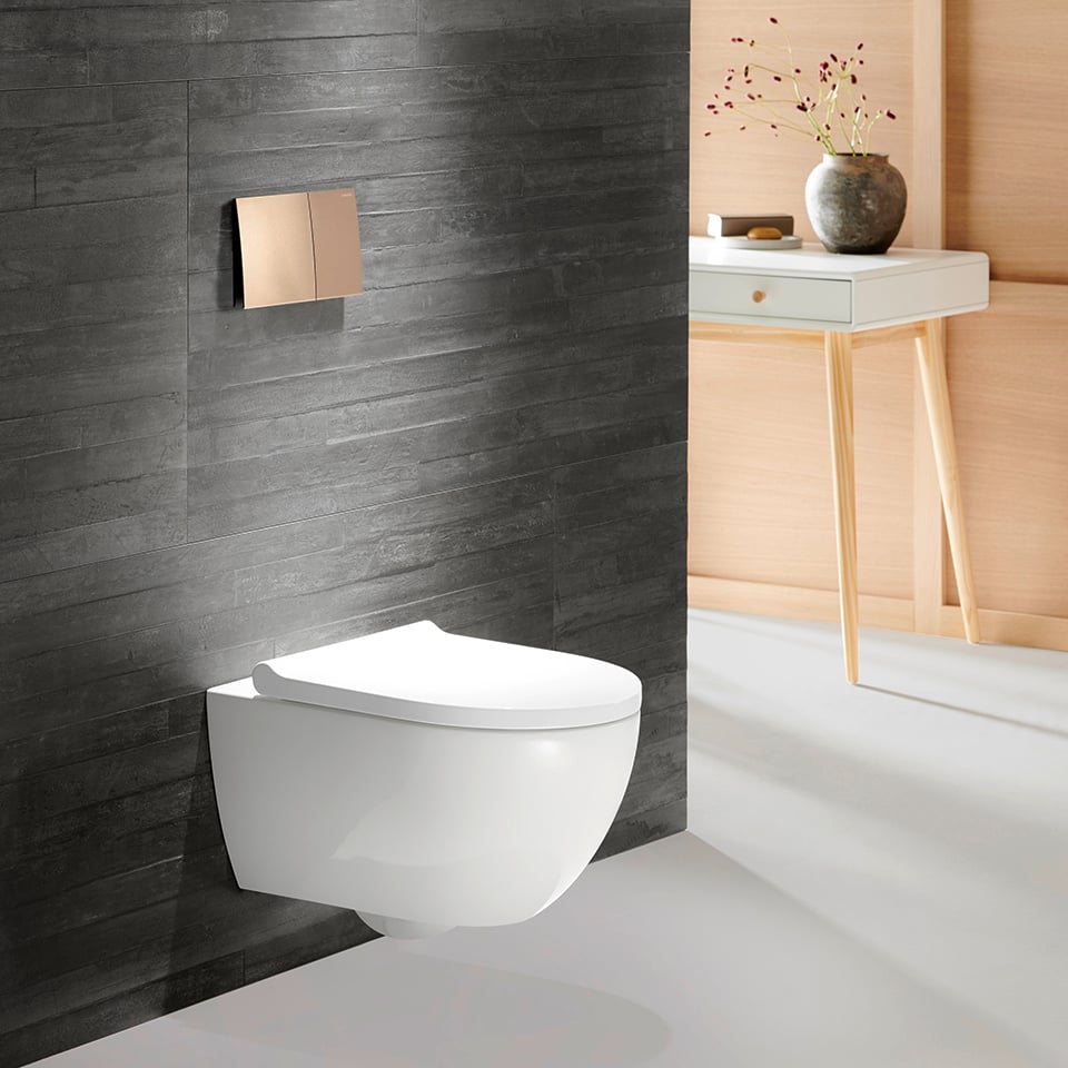 Geberit Acanto WC suspendu blanc brillant sans bride