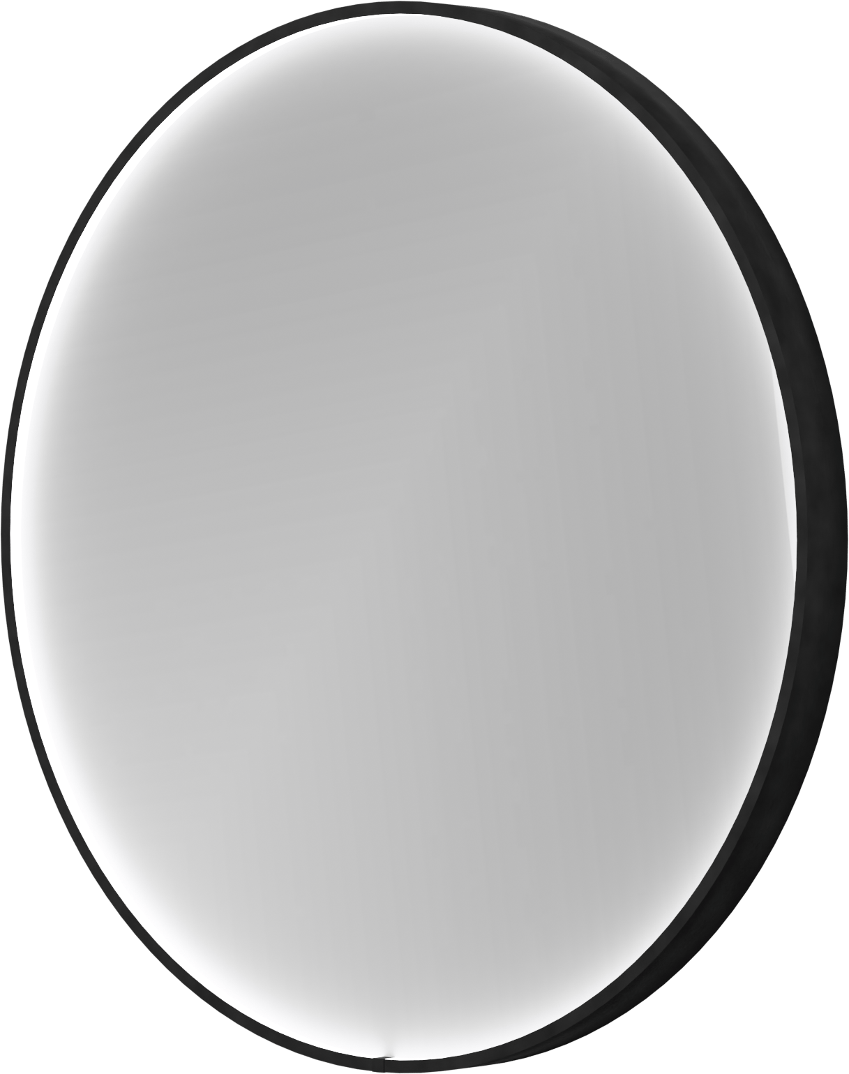 Balmani Secret Black rond badkamerspiegel zwart Ø 70 cm met spiegelverlichting en anti-damp