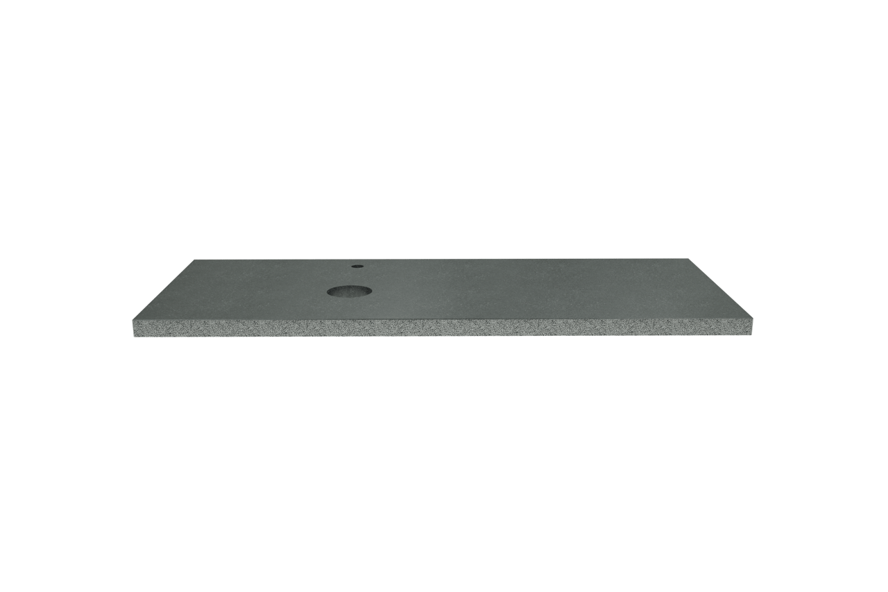 Balmani Rock tablette asymétrique à gauche granite doux 135 x 55 cm