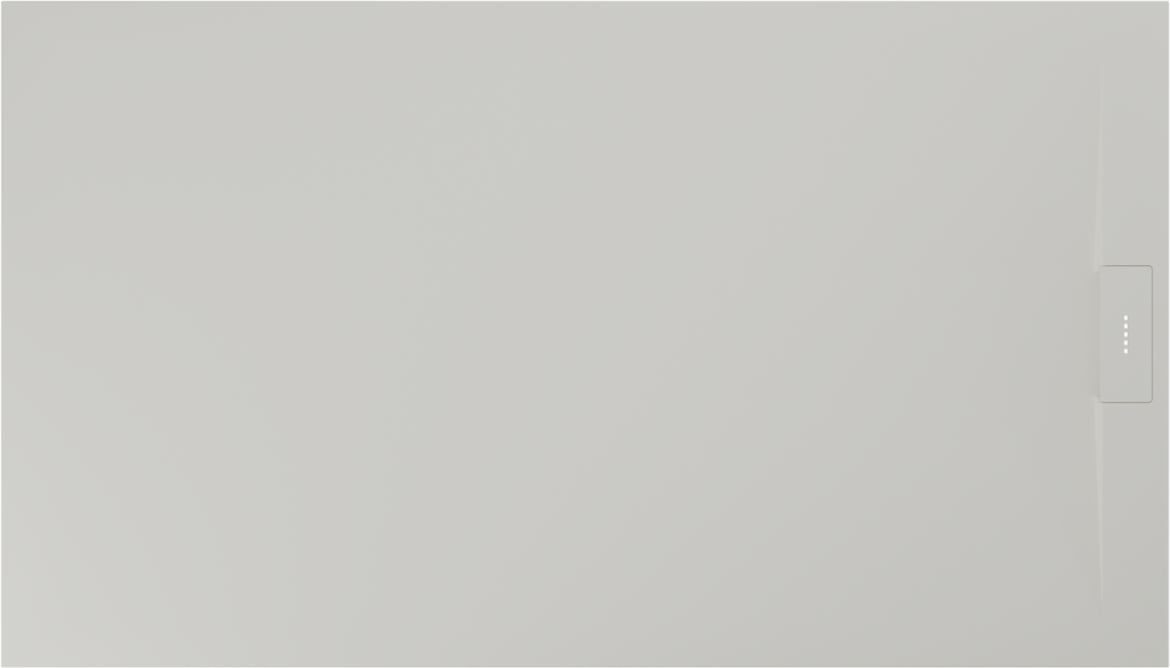 Luca Varess Fusion douchebak 140 x 80 cm composietmarmer mat wit