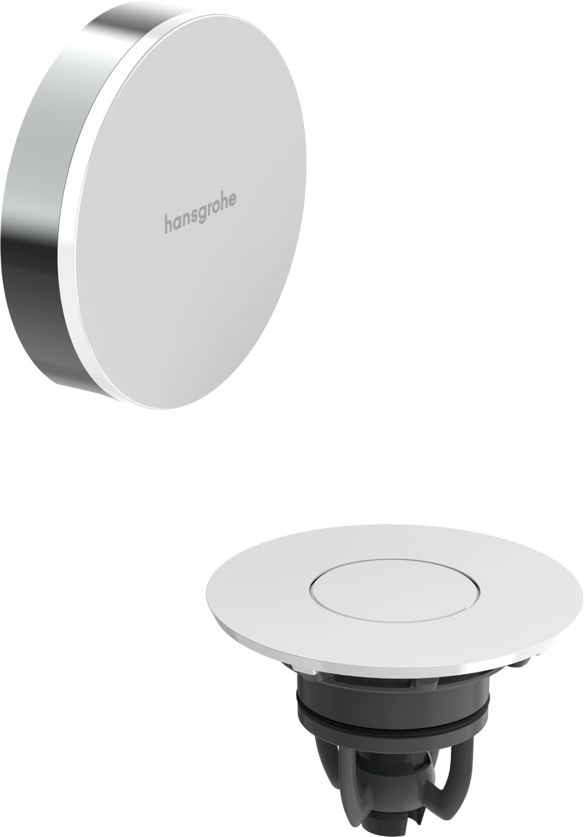 Hansgrohe Flexaplus set de finition pour vidage et trop-plein baignoire Blanc Brillant