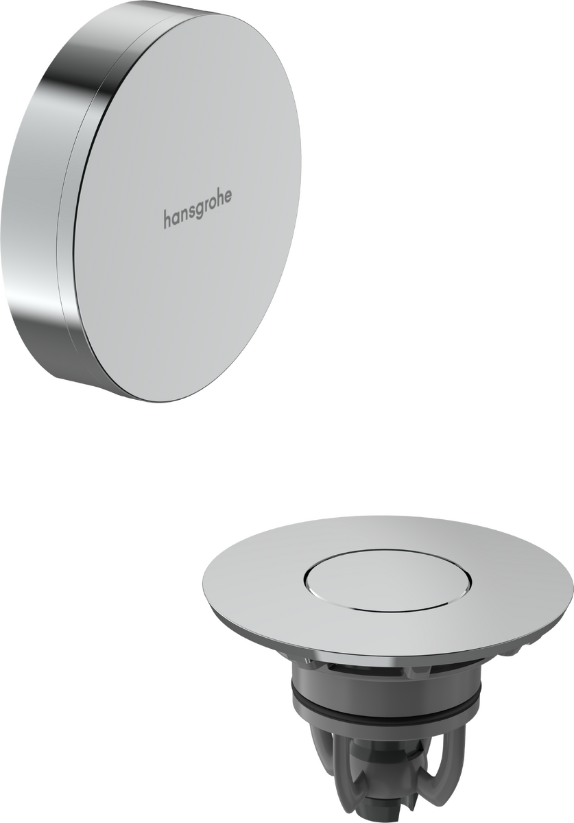 Hansgrohe Flexaplus set de finition pour vidage et trop-plein baignoire Chrome Brillant