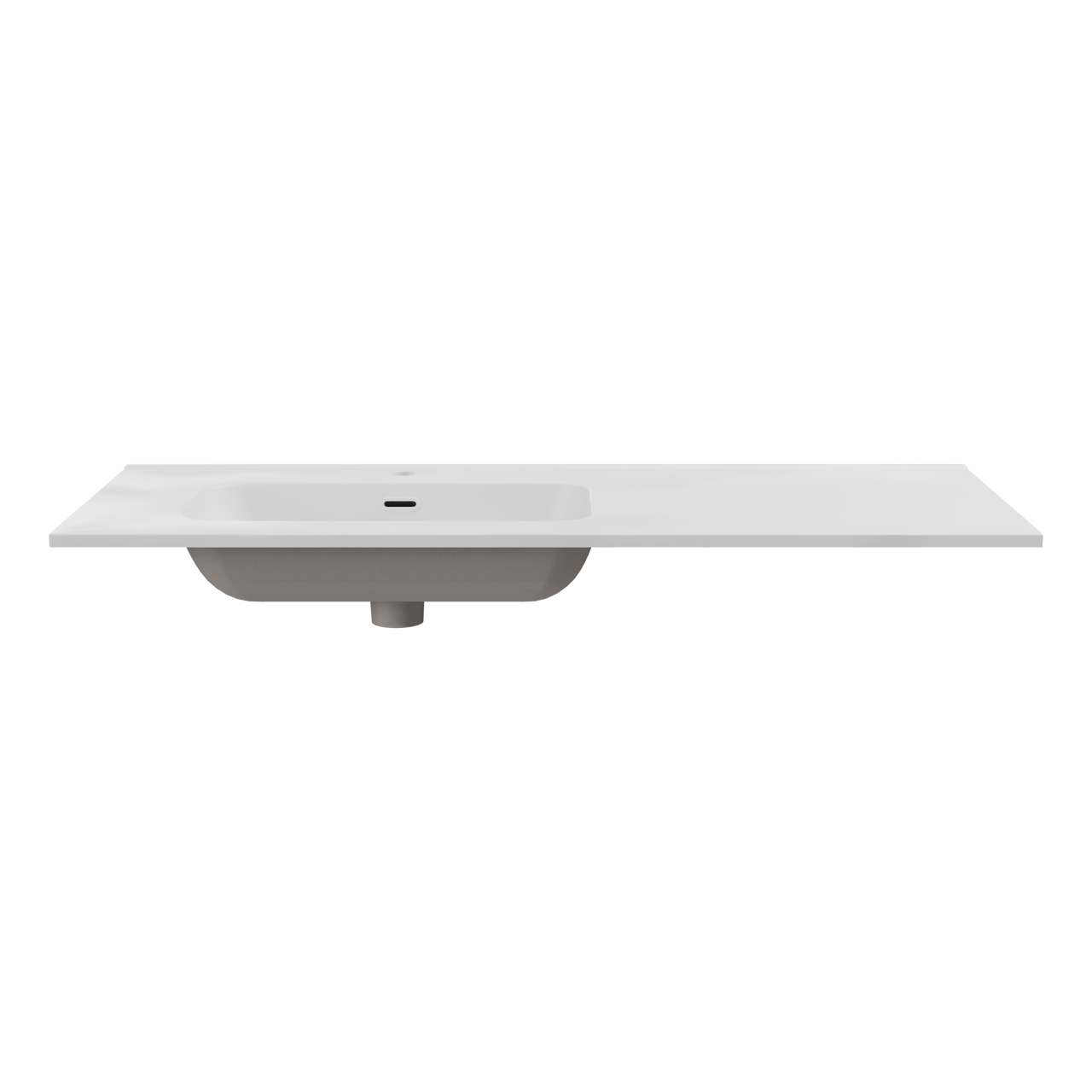 Balmani Nostra vasque asymétrique gauche porcelaine blanc mat 120 x 46 cm