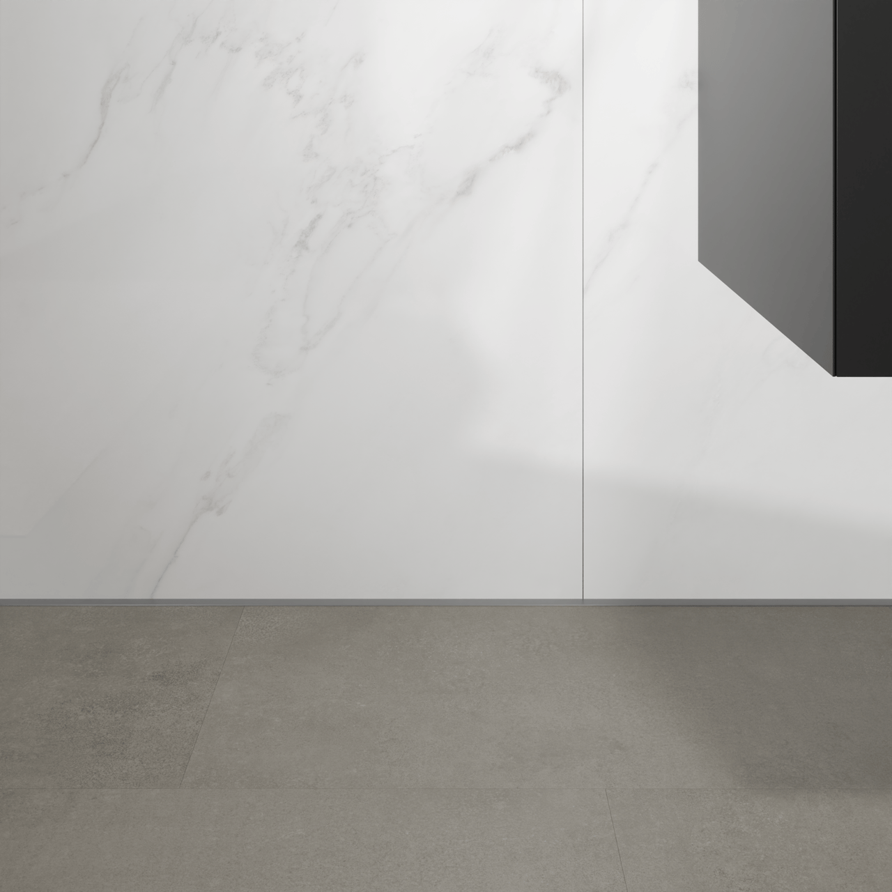 Florris Stockholm SPC wandpanelen, 2 stuks, 120x260cm, Marble White Gloss