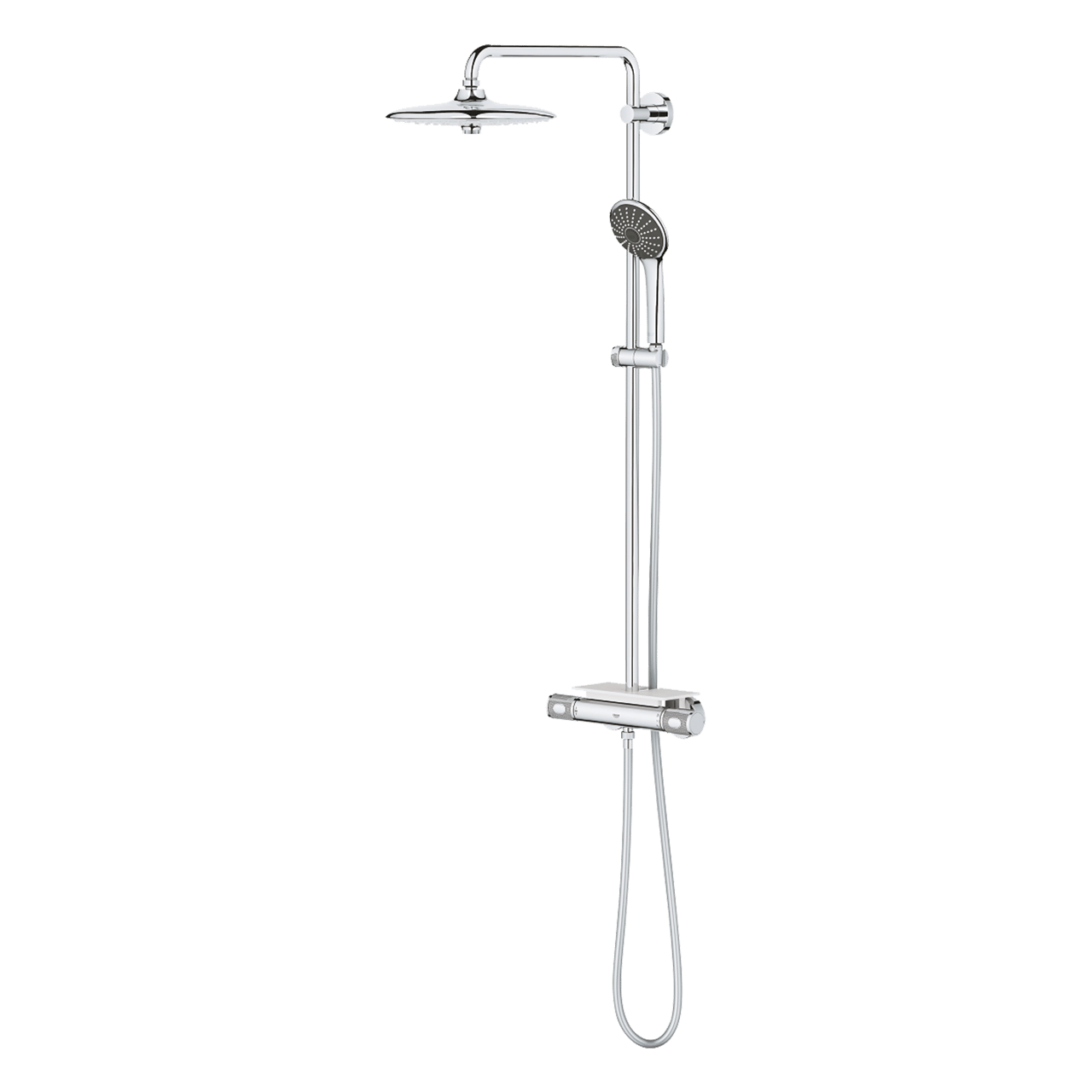 Grohe Vitalio Joy opbouw regendoucheset thermostatische kraan Glanzend Chroom