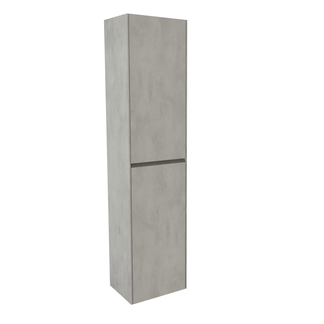 Storke Edge hängender Hochschrank, Beton silbergrau, 40 x 30 x 170 cm