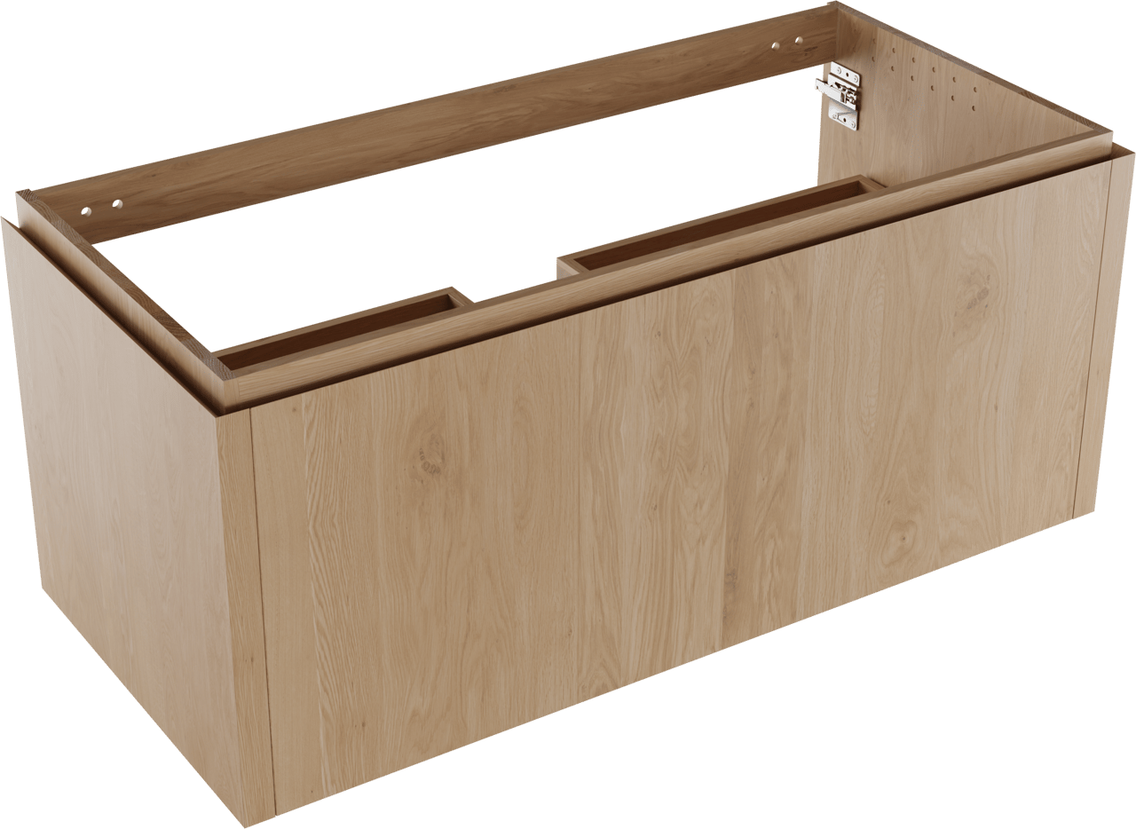 Balmani Eclips zwevende wastafelonderkast 120 x 55 cm natuur eik 2 lades