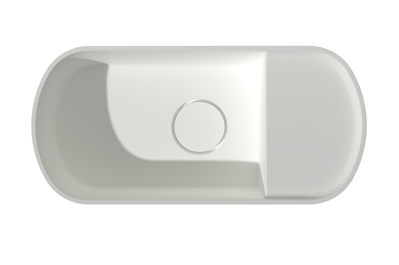 Balmani Livo lave-mains 42 x 20 cm Solid Surface mat