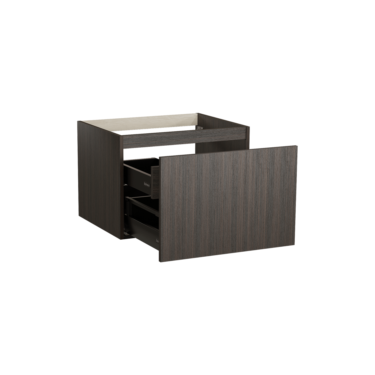 Balmani Sfera by Lucida meuble sous-lavabo suspendu 67,5 x 55 cm Eucalyptus 2 tiroirs