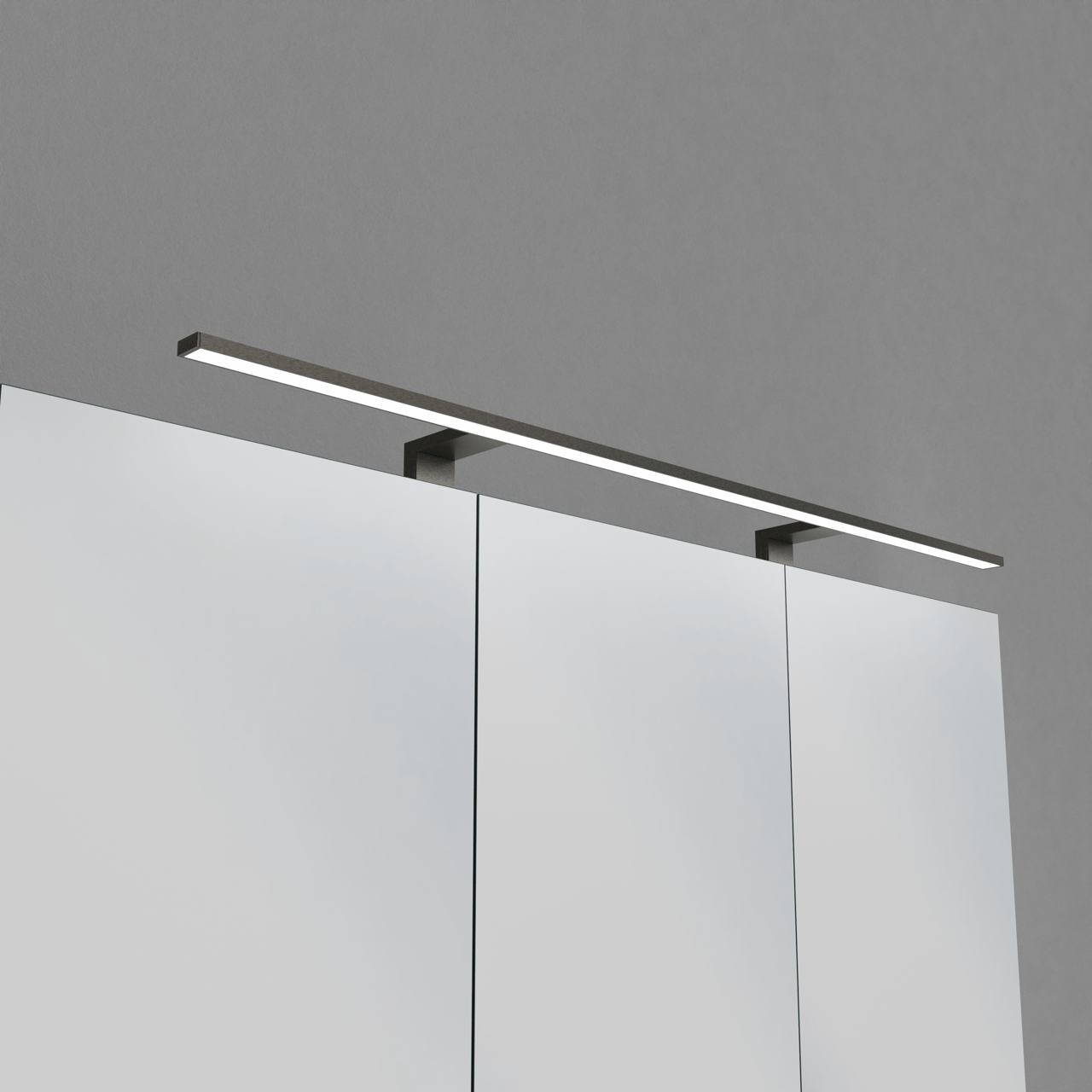 Luca Varess Cubico LED Beleuchtung 100 cm Brushed GunMetal