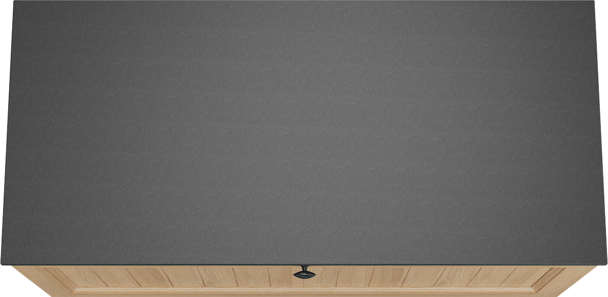 Balmani Lemon zwevend badmeubel 120 x 55 cm, fineer naturel eiken met Stretto enkel wastafelblad in zwart graniet