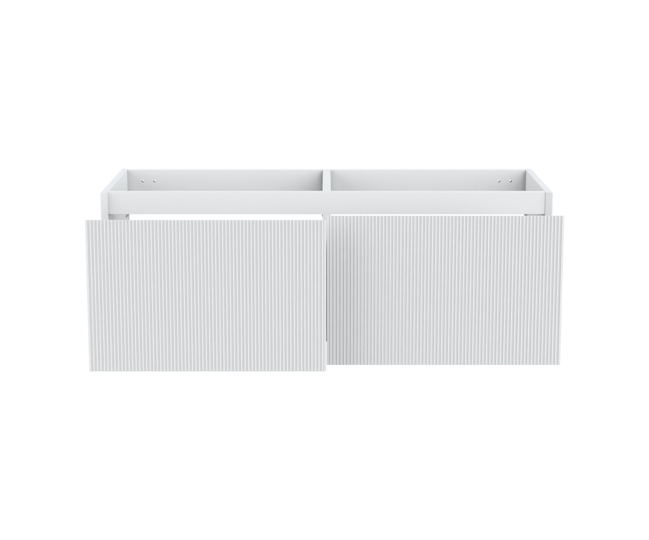 Balmani Fila by Mitra meuble sous-vasque suspendu 135 x 55 cm blanc mat 4 tiroirs