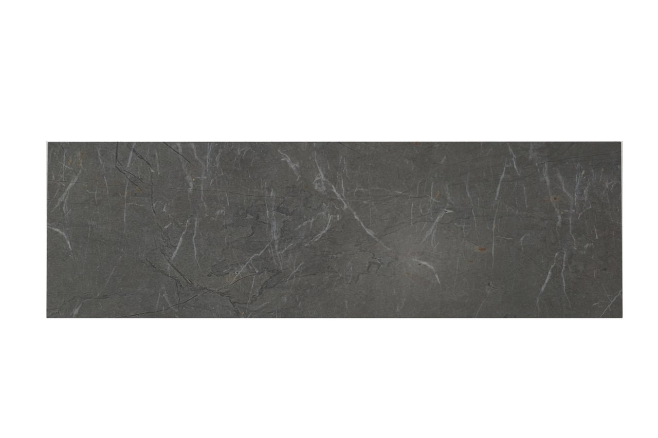 Balmani Stretto Einzel- oder Doppelwaschtischplatte, Pietra, Grey marmor, 180 x 55 cm