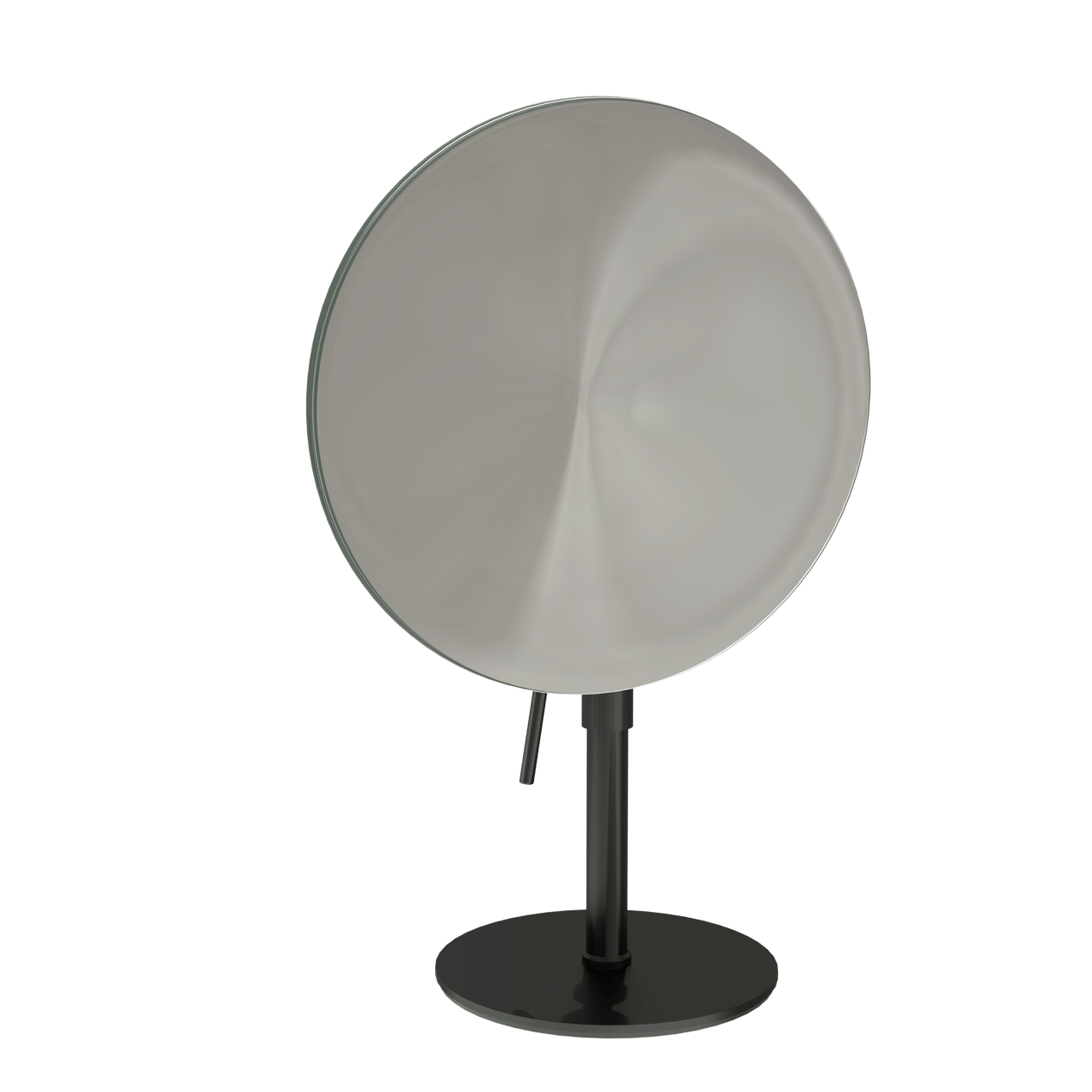 Blaufoss Make-up-Spiegel rund schwarz matt stehend, 20 cm