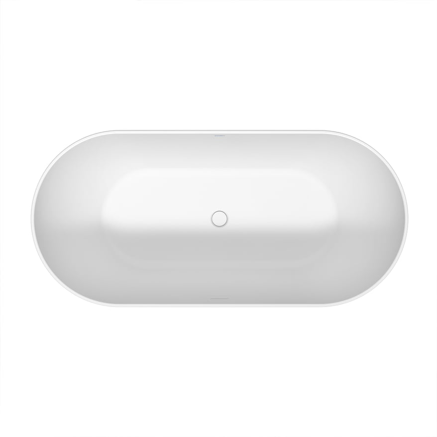 Duravit DuraKanto baignoire îlot ovale 170 x 80 cm solid surface blanc mat