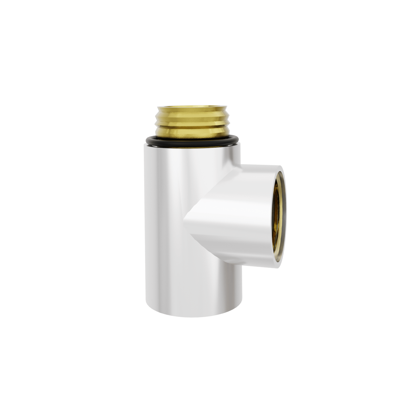 Santeg T-Stück für Zentralheizung Dual Fuel G1/2" hochglänzend Weiß