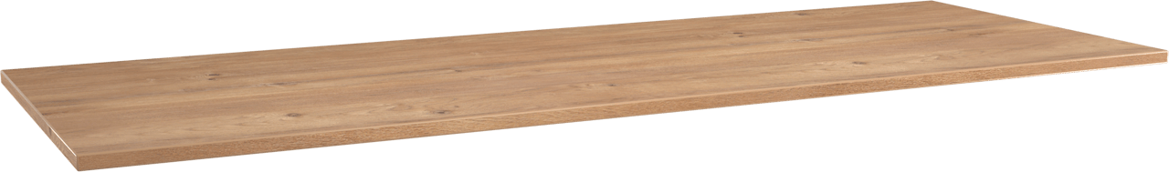 Storke Panton enkel of dubbel wastafelblad ruwe eiken melamine 145 x 52 cm