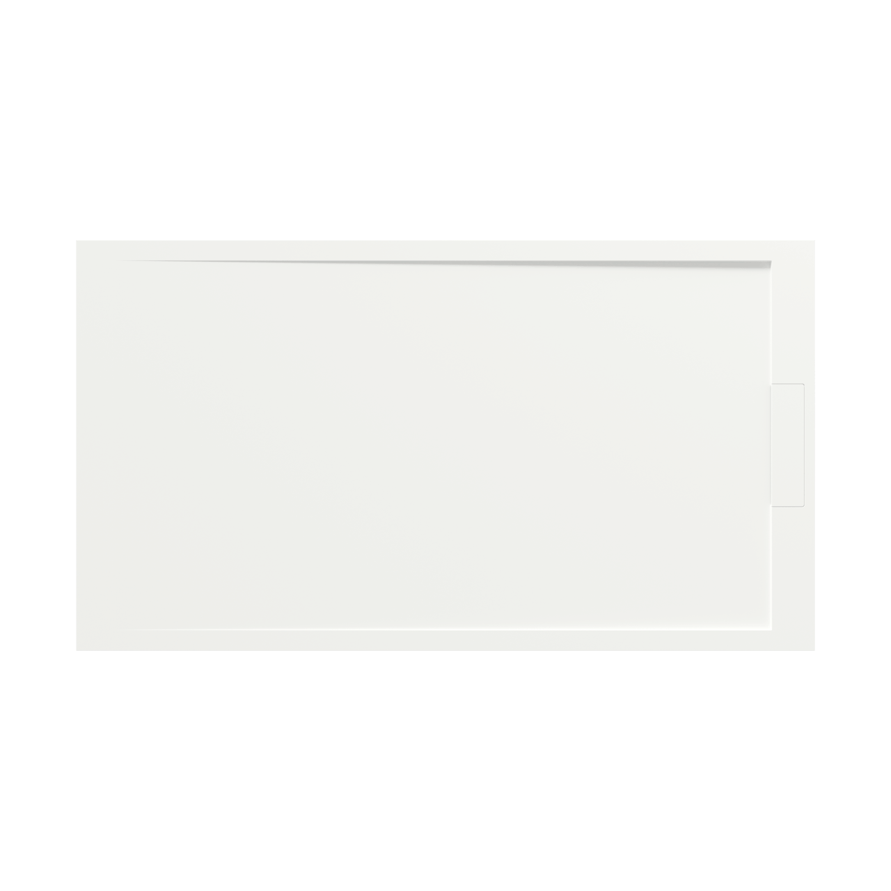 Balmani Andes duschwanne 180 x 100 cm Solid Surface weiß matt
