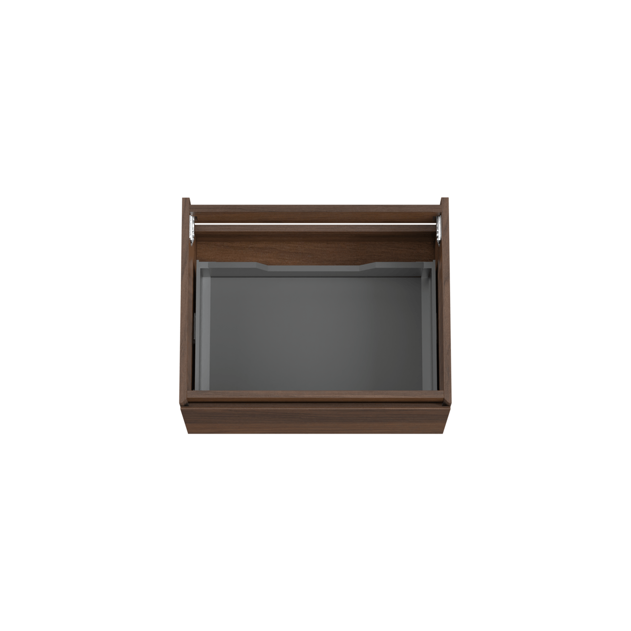 Storke Edge meuble sous-vasque suspendu 65 x 52 cm noyer 1 tiroir