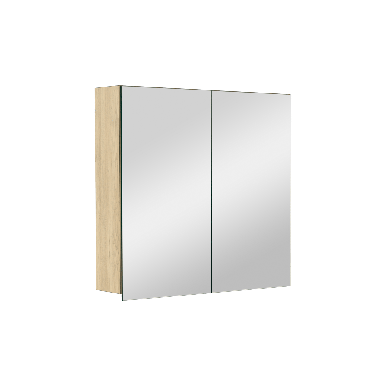 Balmani Lucida Spiegelschrank Bad: 120 x 72 cm, Eiche verwittert