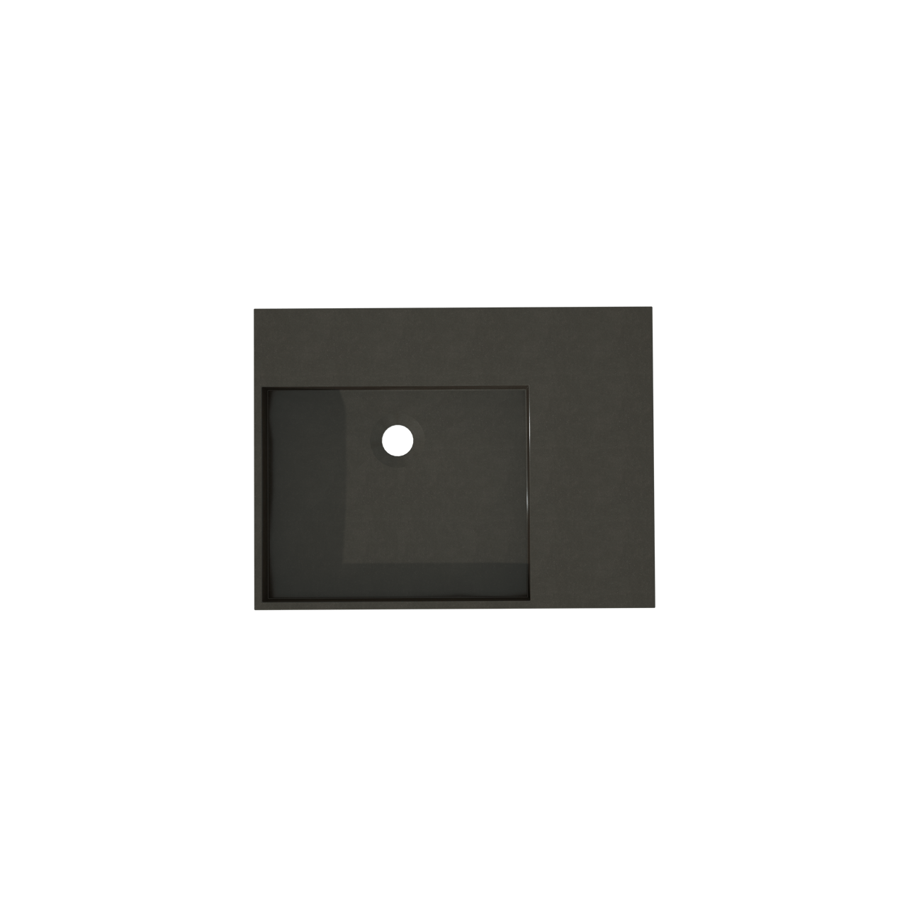 Storke jura vasque asymétrique gauche quartz mat 60 x 46 cm