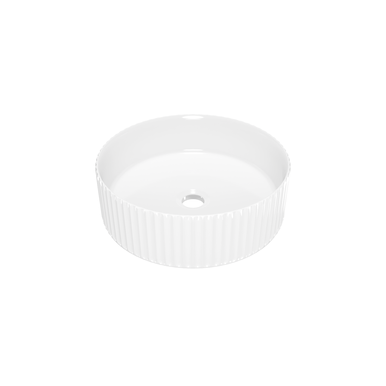 Luca Varess Verona waskom Glanzend Witte porselein rond Ø 36 cm