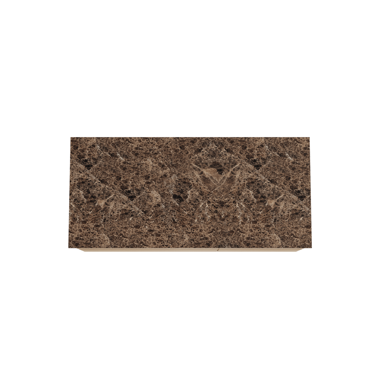Balmani Mitra zwevend badkamermeubel 120 x 55 cm natuur eik met Stretto enkel of dubbel tablet in marmer dark emperador