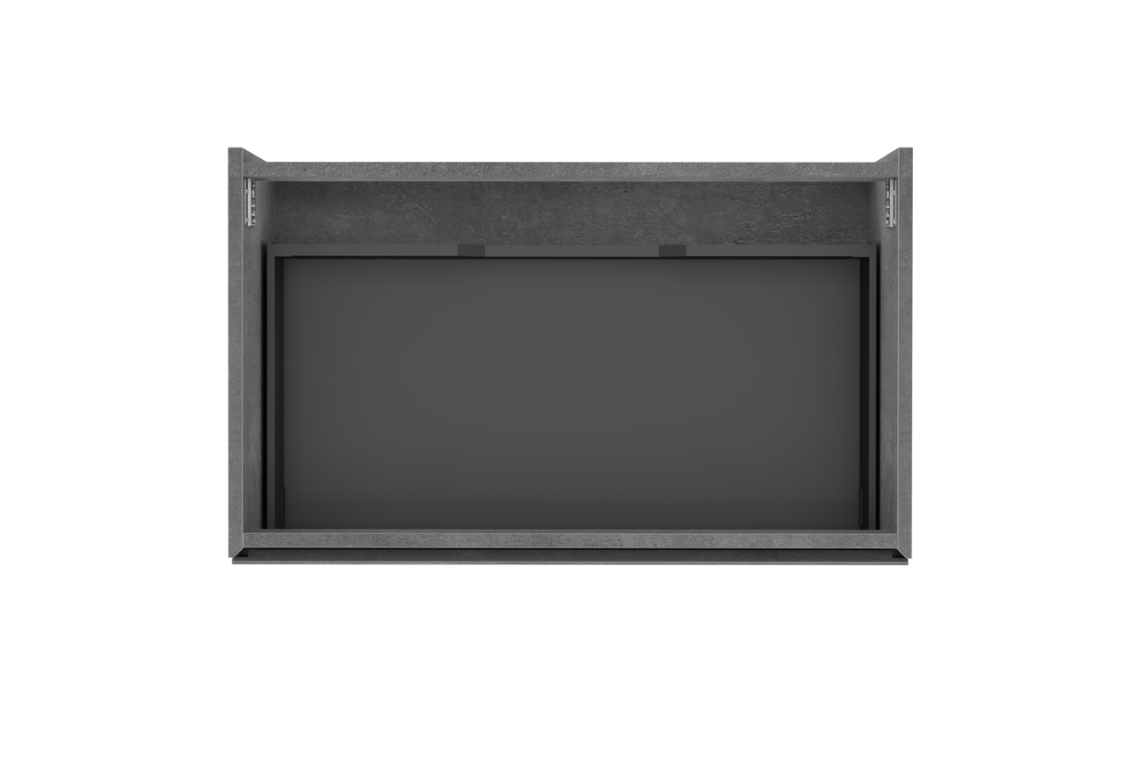 Storke Edge meuble sous-vasque suspendu 85 x 52 cm béton gris foncé 1 tiroir
