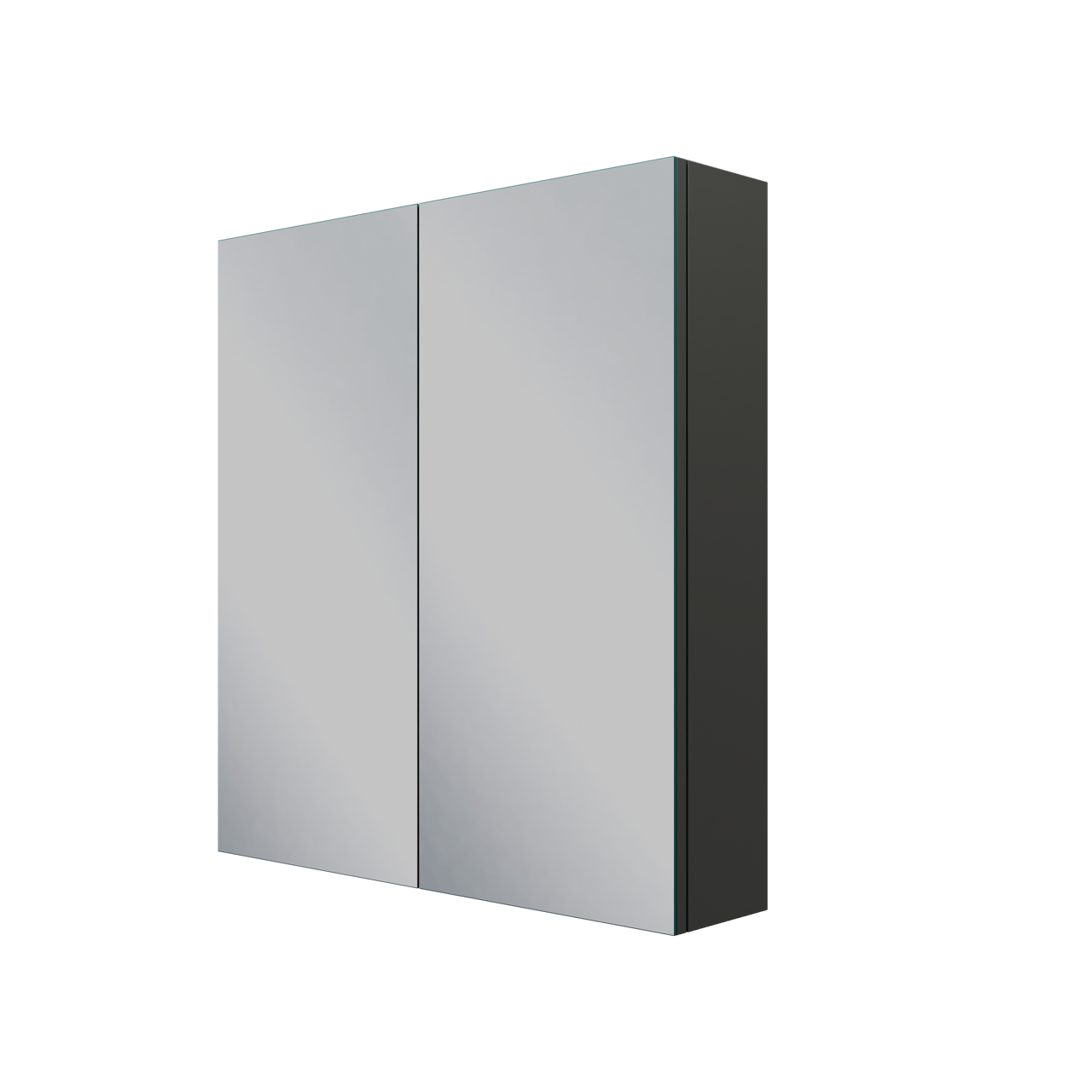 Linie Montro spiegelkast 70 x 75 cm Mat Zwart