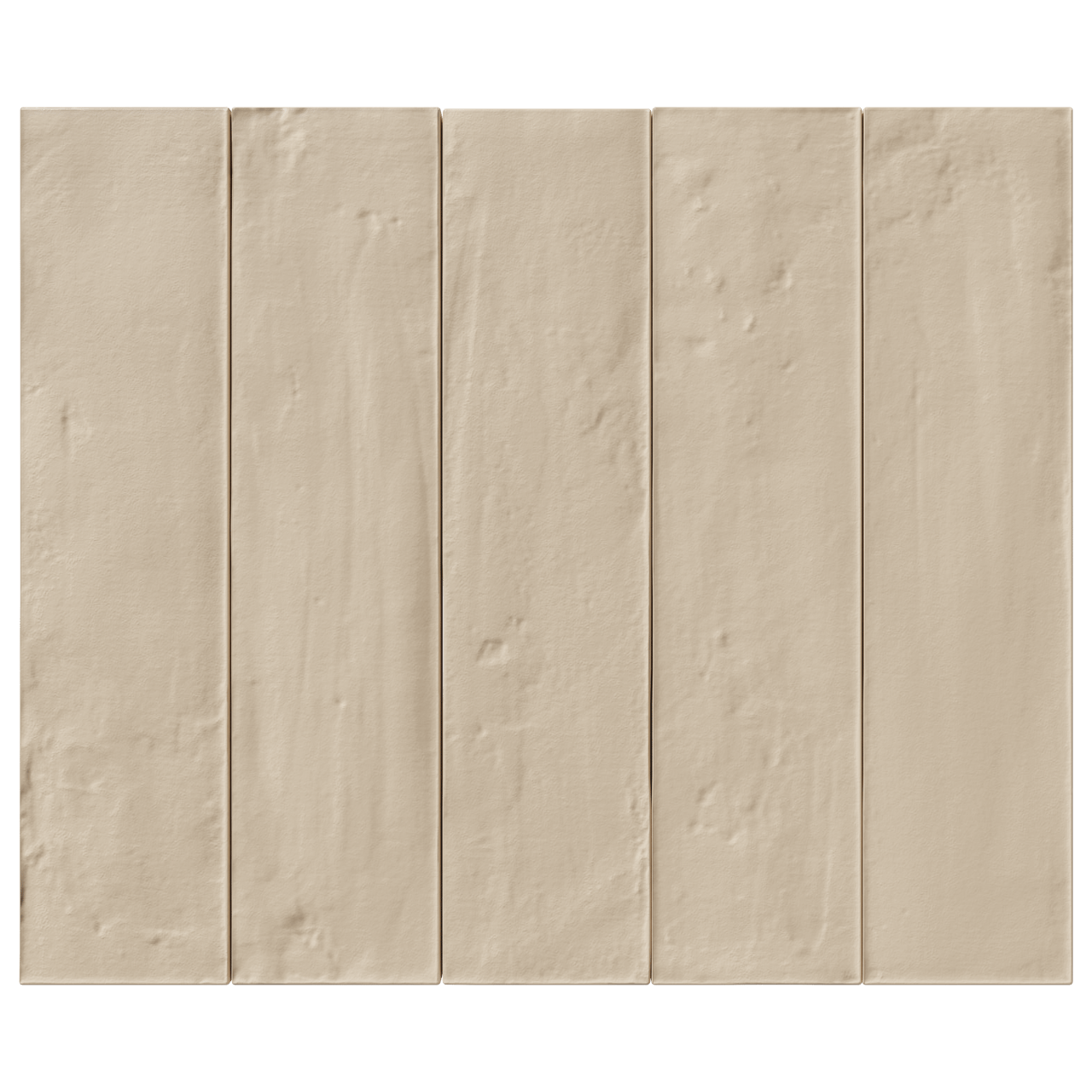 Carruzo Barrio carrelage mural en céramique 32 carreaux 6x25cm Crema