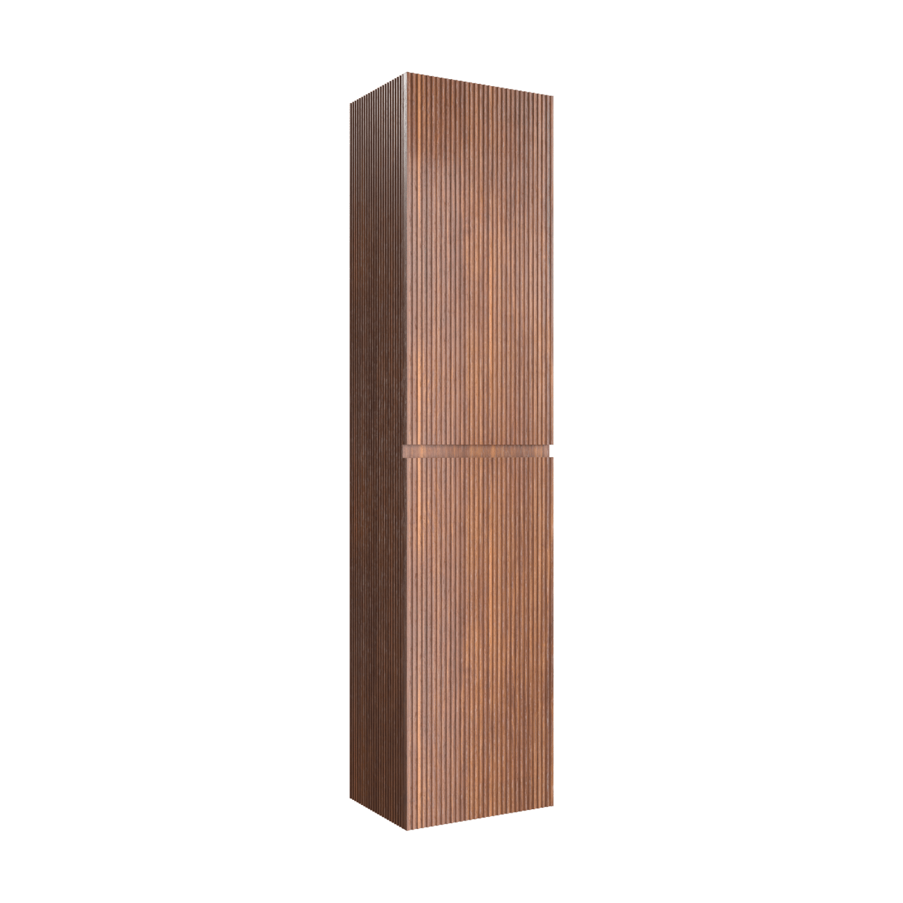 Storke Ribs Badhochschrank: Hängend, Nussbaum, 40 x 30 x 170 cm