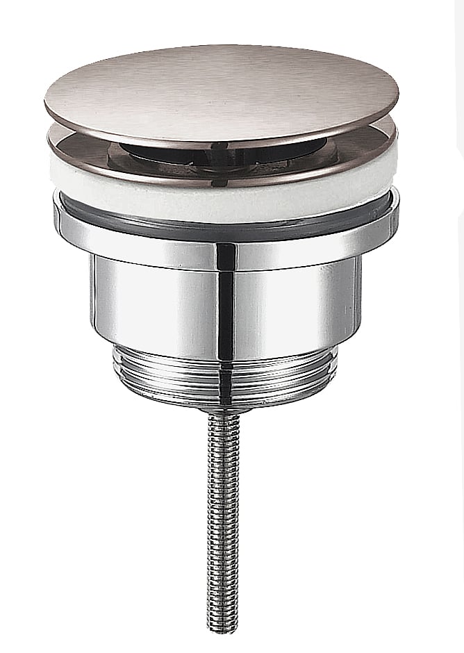 Blaufoss Round robinet de lavabo réhaussé CoolMetal brossé