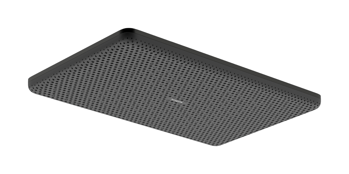 Hansgrohe Raindance Alive Q Tête de douche rectangulaire, 1 jet, 21/34cm Brushed Black Chrome