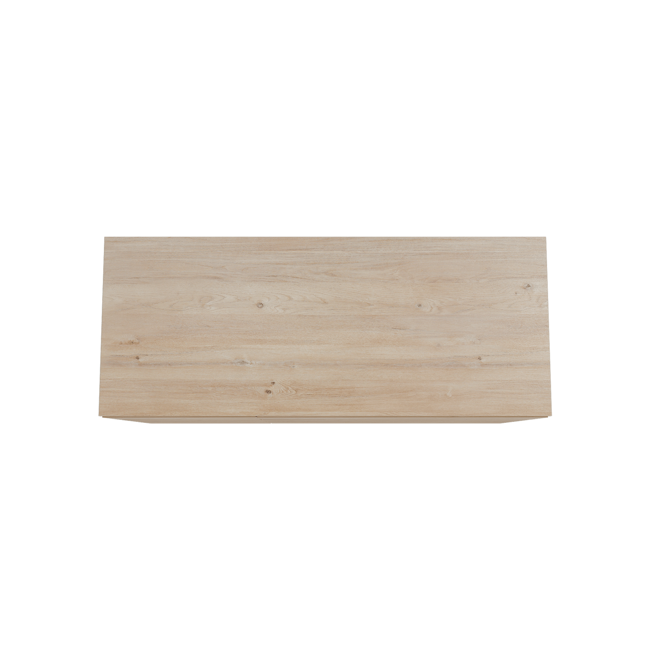 Storke Edge freistehendes Möbelstück Set: 130 x 52 cm, Rohe Eiche, mit Panton Einzel- oder Doppel Waschtischplatte, Melamin Rohe Eiche