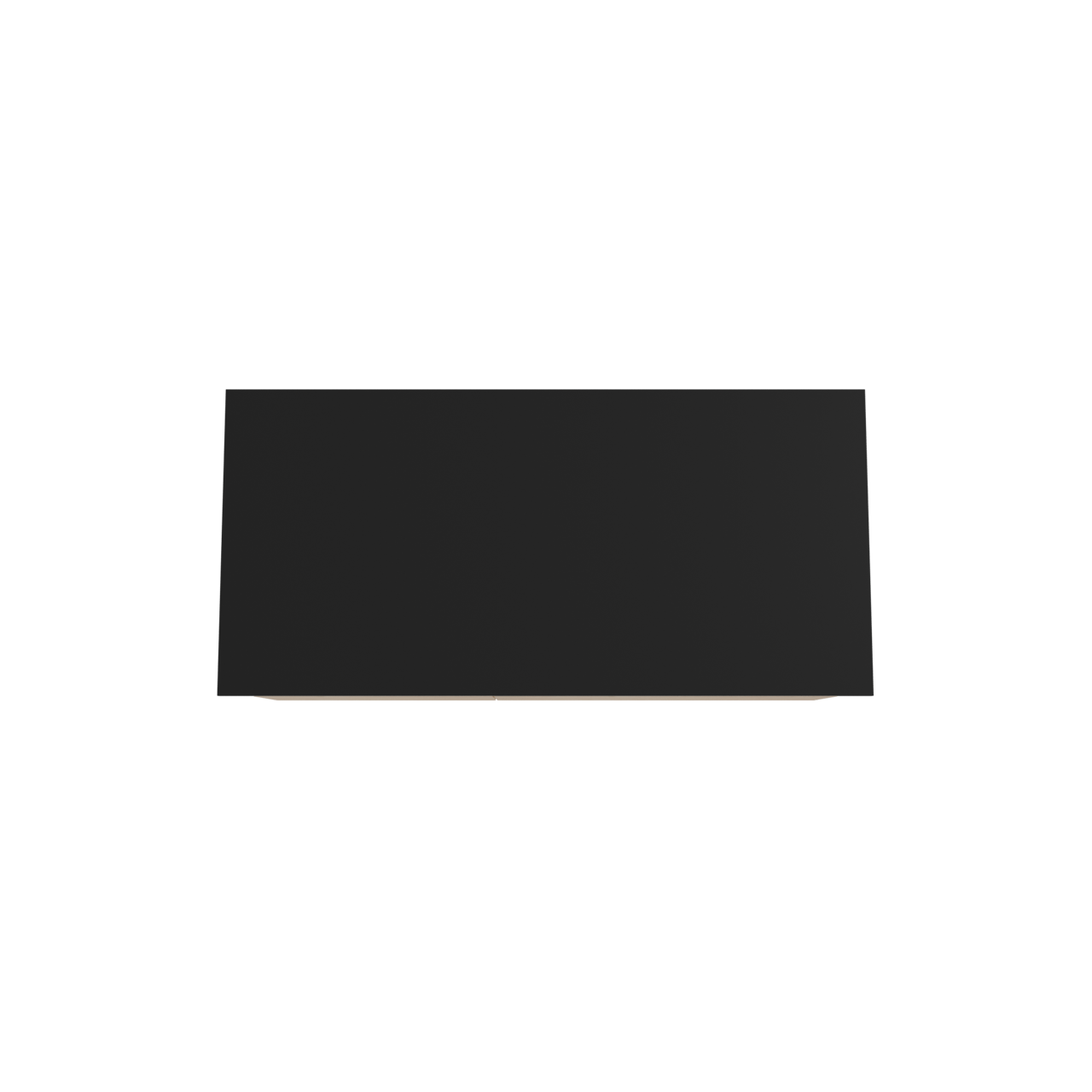 Storke Edge meuble salle de bains suspendu 110 x 52 cm chêne brut avec Panton tablette simple en mdf enduit de poudre noir mat