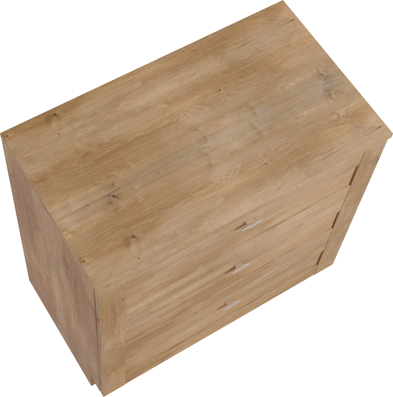 Linie Classo meuble salle de bains à poser 80 x 46 cm chêne naturel avec Lado tablette simple en mélaminé chêne naturel