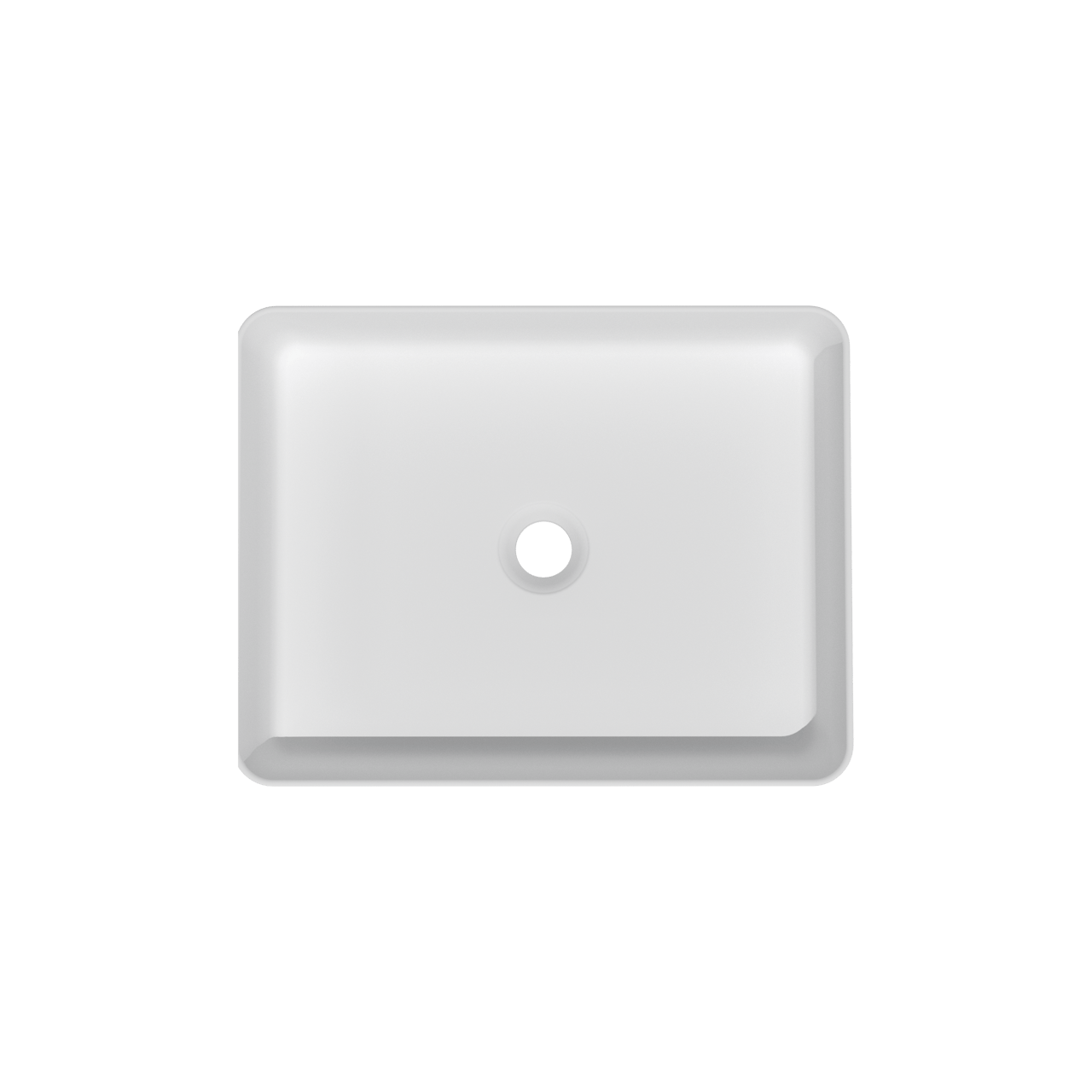 Storke Recta Aufsatzwaschbecken: Solid Surface, matt, rechteckig, 35 x 45 cm