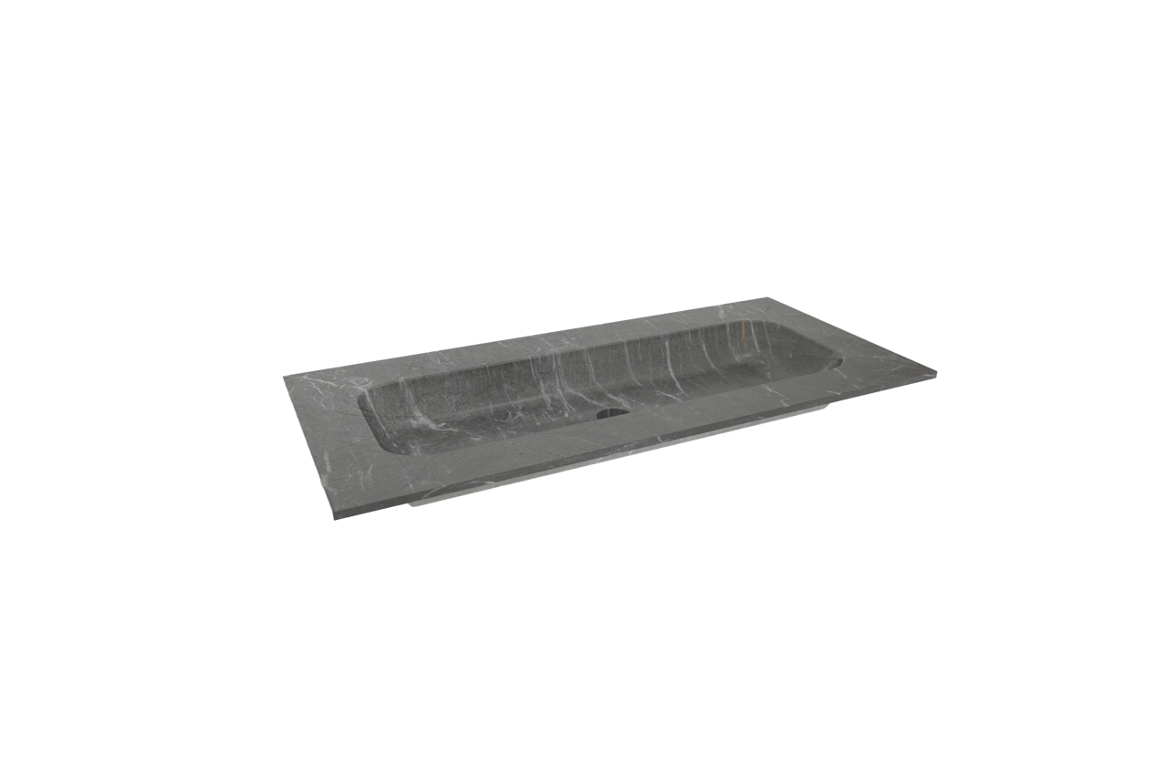 Balmani Tablo Arcato vasque simple marbre Pietra Grey 120 x 55 cm