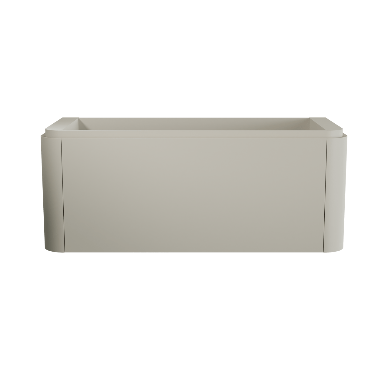 Balmani Moon meuble sous-lavabo suspendu 130 x 55 cm soie grise 2 tiroirs