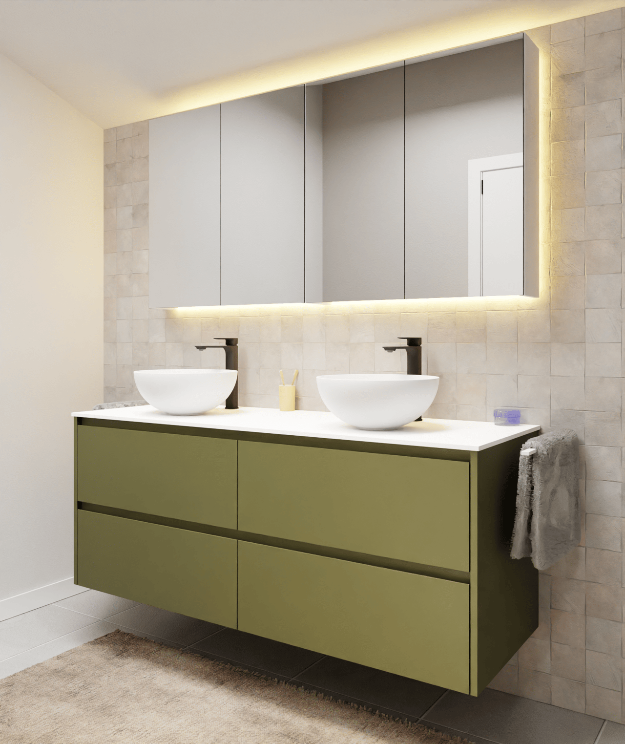 Luca Varess LED verlichting voor spiegelkast 150 x 75 cm