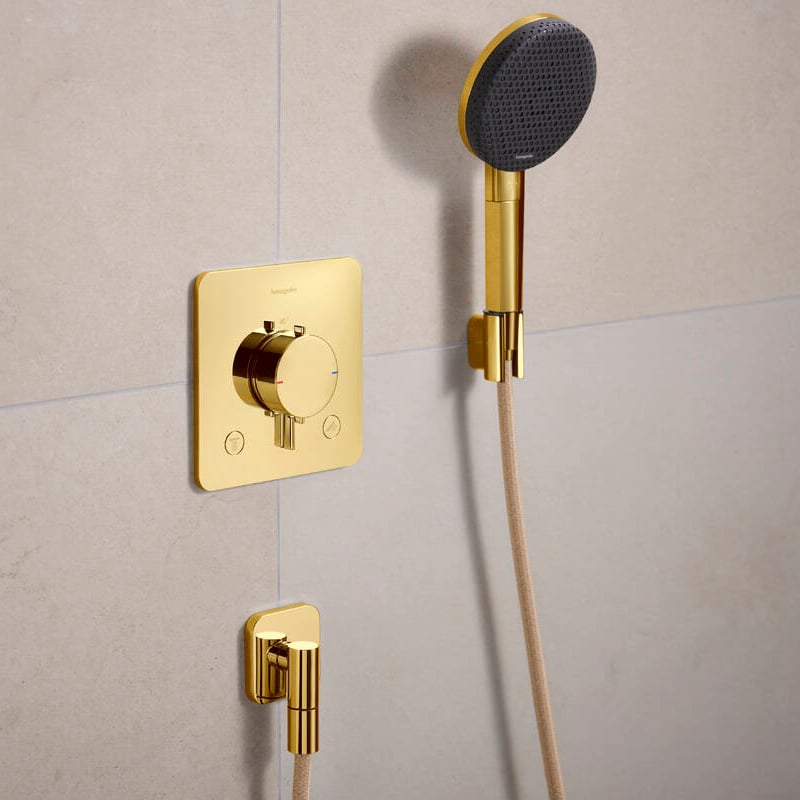 Hansgrohe Porter Fine handdouchehouder Polished Gold Optic