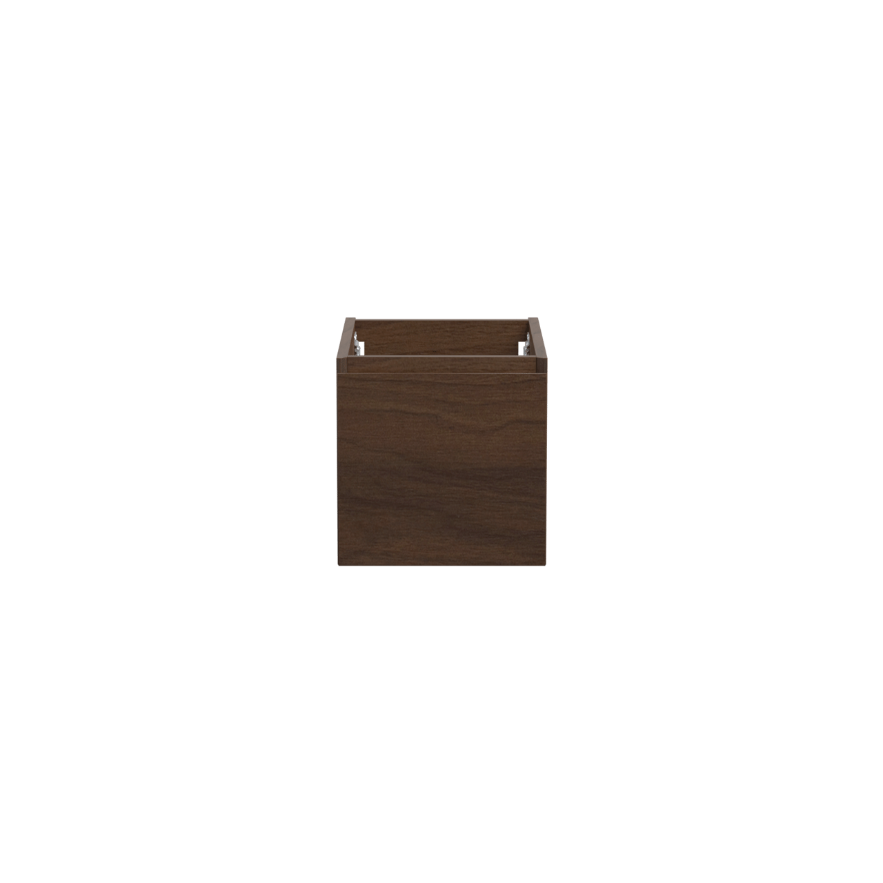 Storke Edge hängender Waschbeckenunterschrank: 35 x 52 cm, Nussbaum, 1 Schublade