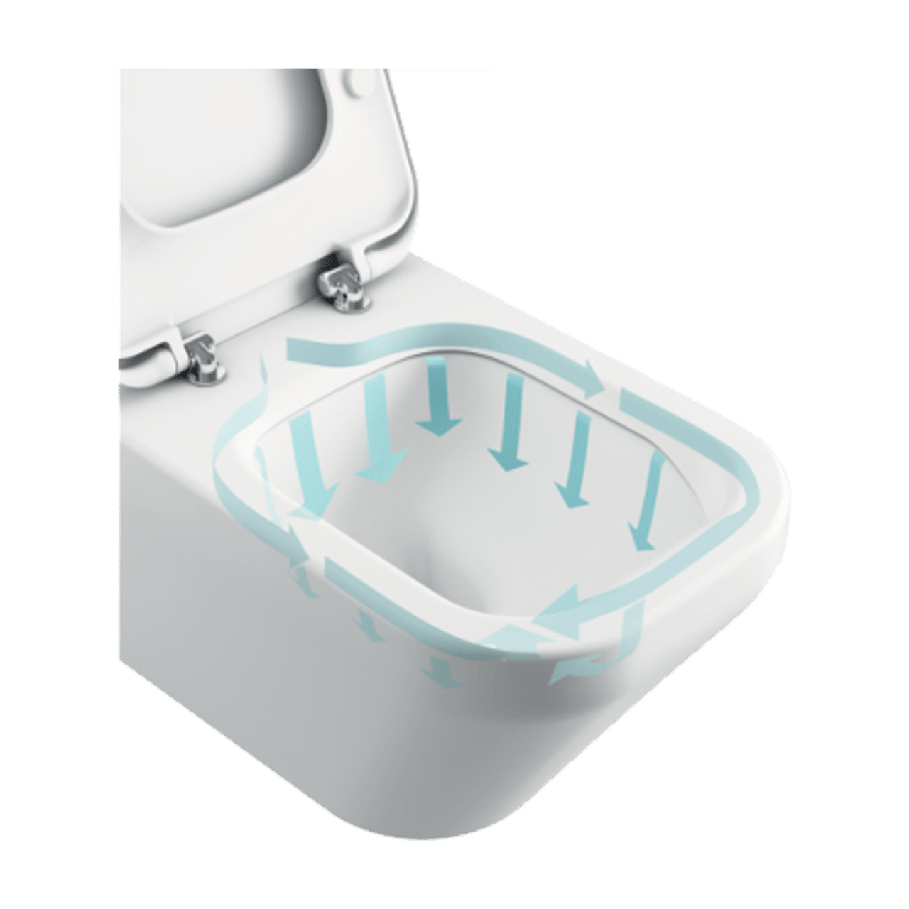 Ideal Standard Tesi hangend toilet Hoogglans Wit randloos